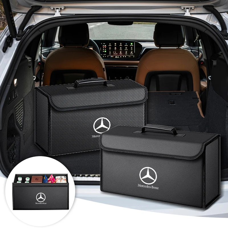 Kofferraum-Aufbewahrungsbox, Organizer, faltbar, Aufbewahrungsbehälter, Tasche, Autozubehör für Mercedes Benz W211 W203 W204 W210 W124 AMG W202