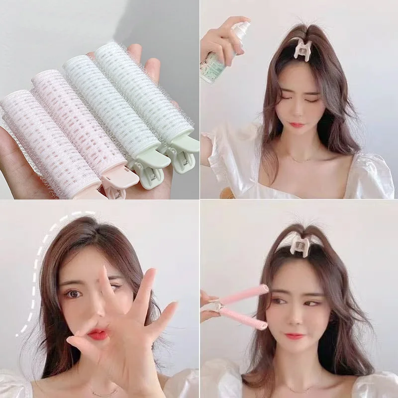 

HEALLOR Hair Root Fluffy Clip Air Bangs Styling Curller Duckbill Curling Iron Self-Adhesive Nordic Style Roller