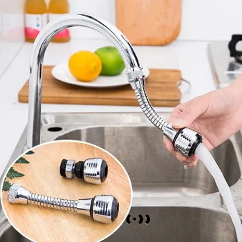 360° Rotatable Faucet Extender – 2 Modes, High Pressure, Water Saving 1