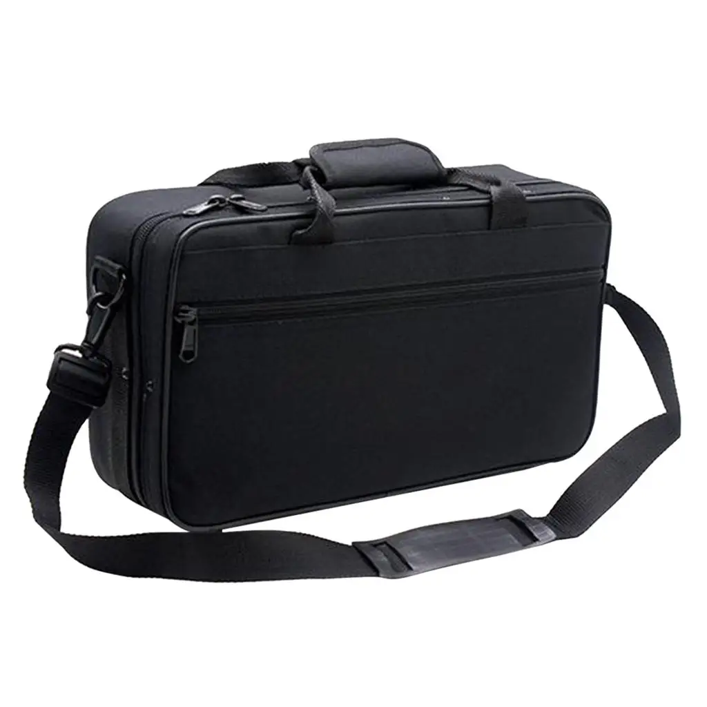 600D Water-resistant Foam Padded Clarinet Case Clarinet bag Storage Carrying Protective Case