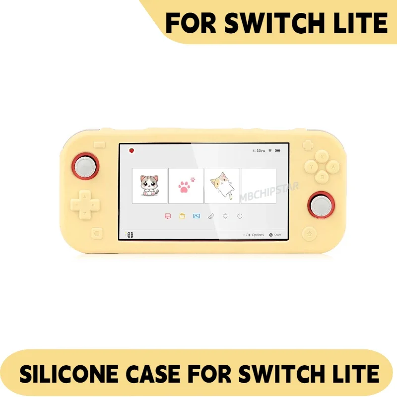 Silicone Protective Skin Cover for Switch Lite - Enhanced Grip and Durability