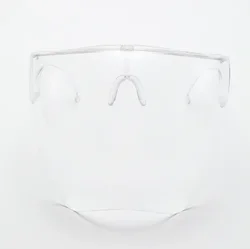 Enhanced Protective Face Shield Sunglasses with Spherical Lens (Transparent)