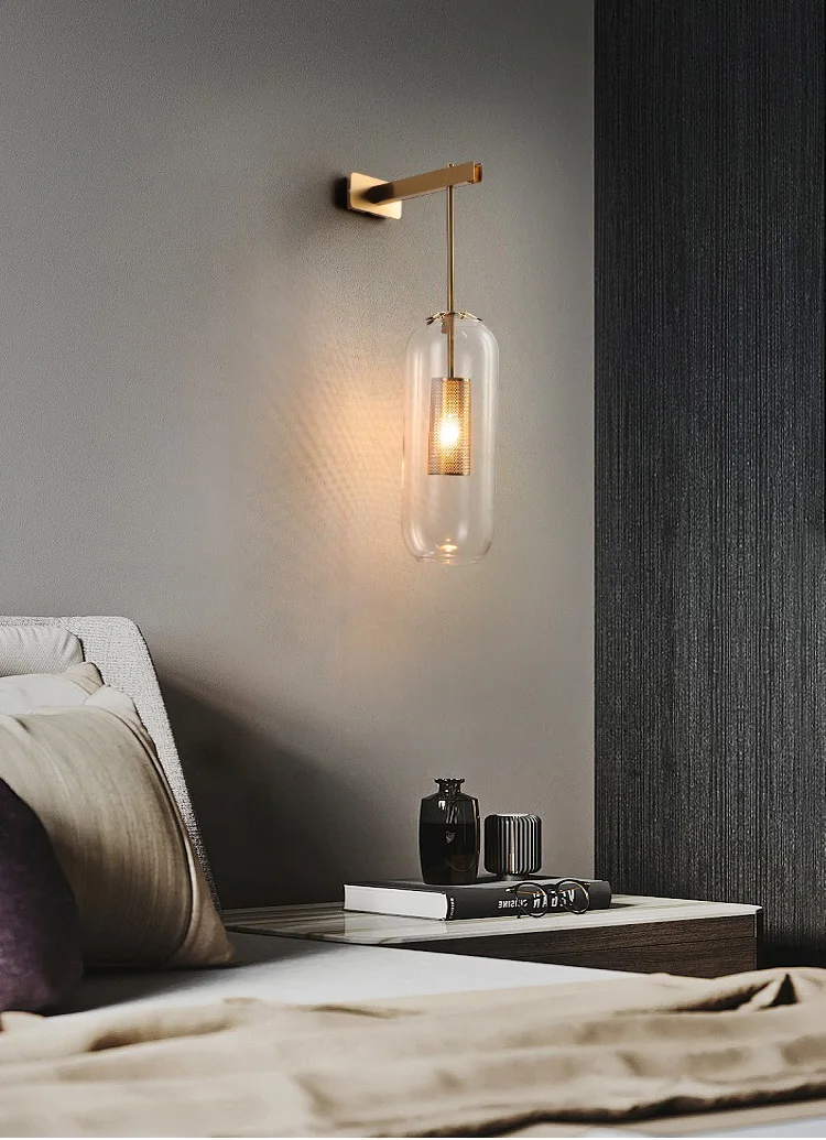 Description Picture 2 of itemModern Minimalist Led Black Wall Lights Bedroom Hotel Aisle Restaurant Staircase Wall Lamp Home Indoor Decoration Lighting Lamps