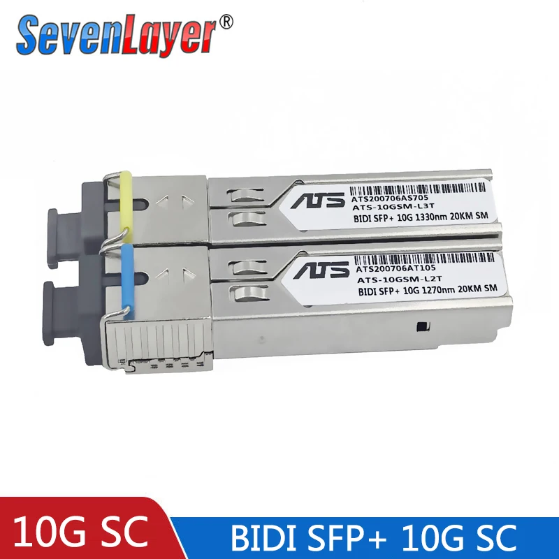10G BIDI SC WDM SFP+ Module 1270/1330nm Single Mode SM 10-60KM Fiber Optic modul