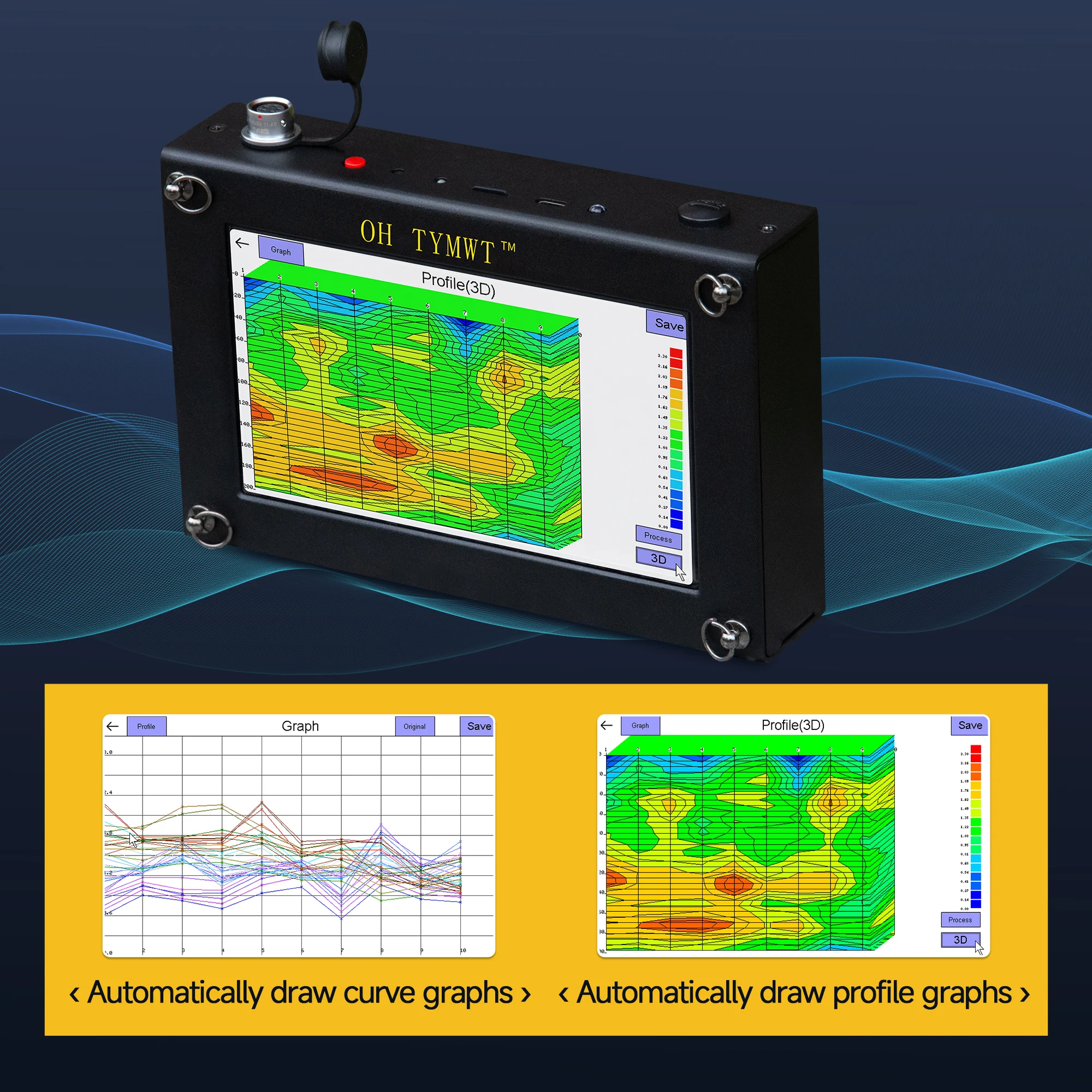 Ground Borehole Water Detector Underground Finder TYM-S Series Geophysical Deep Well Water Logging Equipment