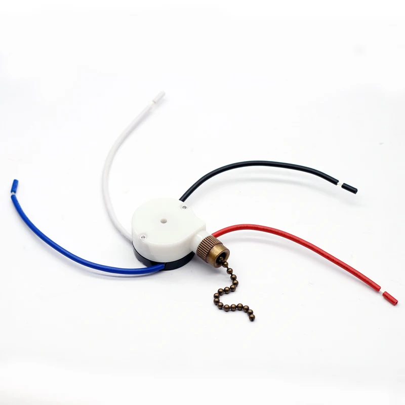 Replacement Part Speed Control Pull Chain Switch ZE-208s E89885 3 Speed 4 Wire Fan Light Ceiling Fan Switch