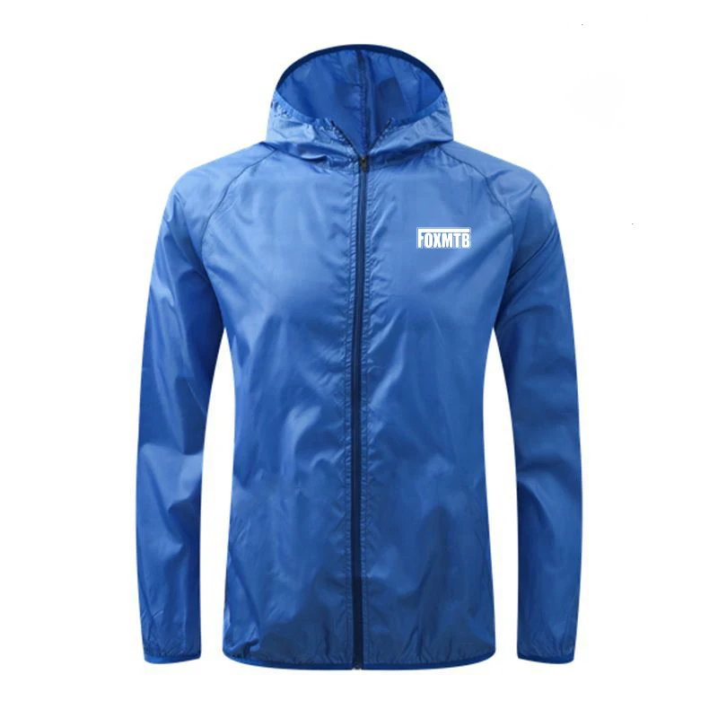 Summer Men Windproof Waterproof Cycling Jacket FOXMTB MTB Cycle Long Sleeve Windbreaker Anti-UV Mountain Bike Downhill Clothing