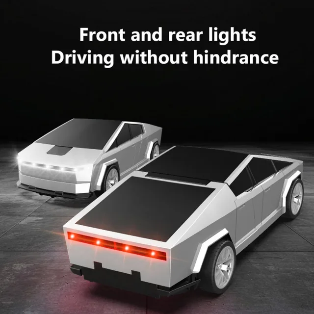1:18 Electric RC Cyber Pickup - One-Click Transformation Robot Car, STEM Educational Gift for Boys Girls Kids with LED Lights 4