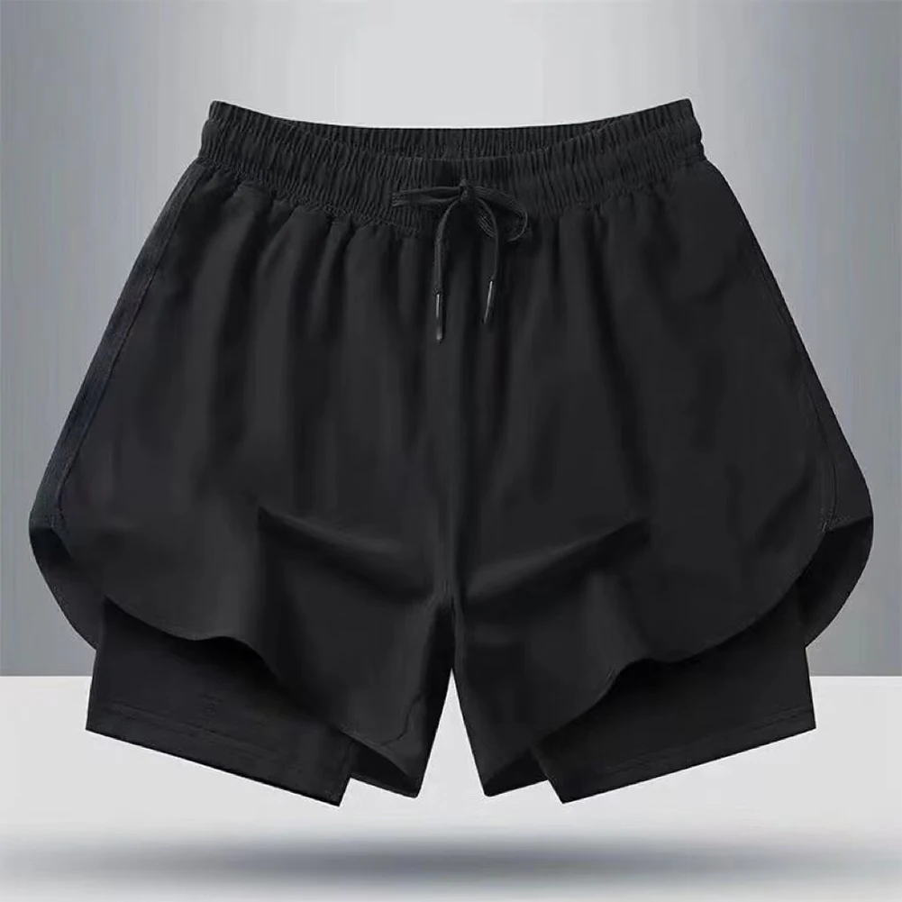 Breathable 2 In 1 Sportwear XL Breathable Running Shorts For Casual Use Polyester Spandex Fabric Regular Length 6 S3dbf388201bf4d04aa1ee97dcf3bd886V