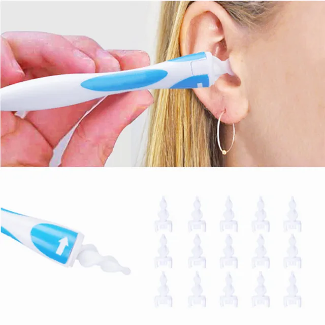 2022 Hot Ear Cleaner Silicon Ear Spoon Tool Set 16 Pcs Care Soft Spiral For Ears Cares Health Tools Cleaner Ear Wax Removal Tool 1