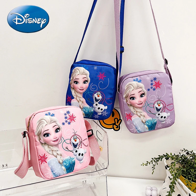 

Disney New Frozen Children's School Bag Fashion Princess Handbag Cute Large Capacity Girls Shoulder Messenger Bag