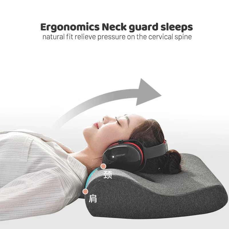 Ergonomic Side Sleeper Ear Pillow Noise Isolation Headphones Pillow Ear Piercing Pillows of 3M Soundproof Headphone Pillows 4