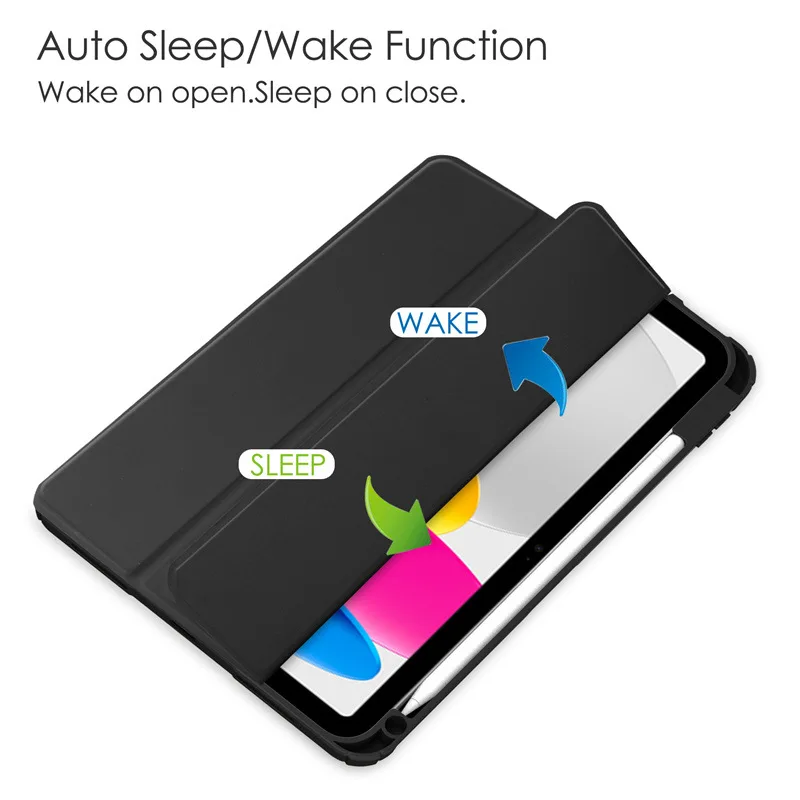 Sleek Acrylic Tablet Case with Pencil Holder