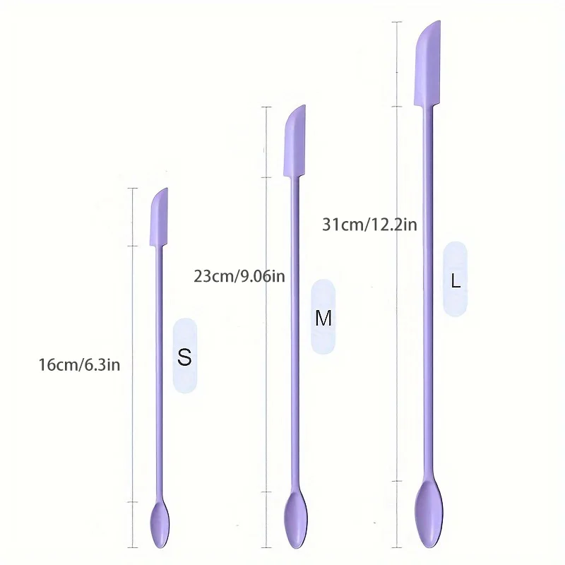 Makeup brush set 3pcs silicone scraper makeup brushes mini soft cosmetic digging spoon jam scraping spoons face mask brush