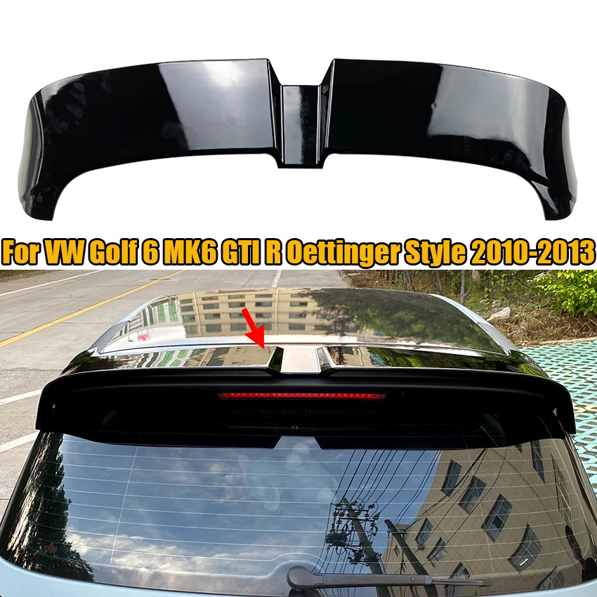 Pro VW golf 6 MK6 GTI R oettinger 2010-2013 spoiler zadní kufr káča zadek vítr spoiler blatník exteriér modifikace auto dekorace