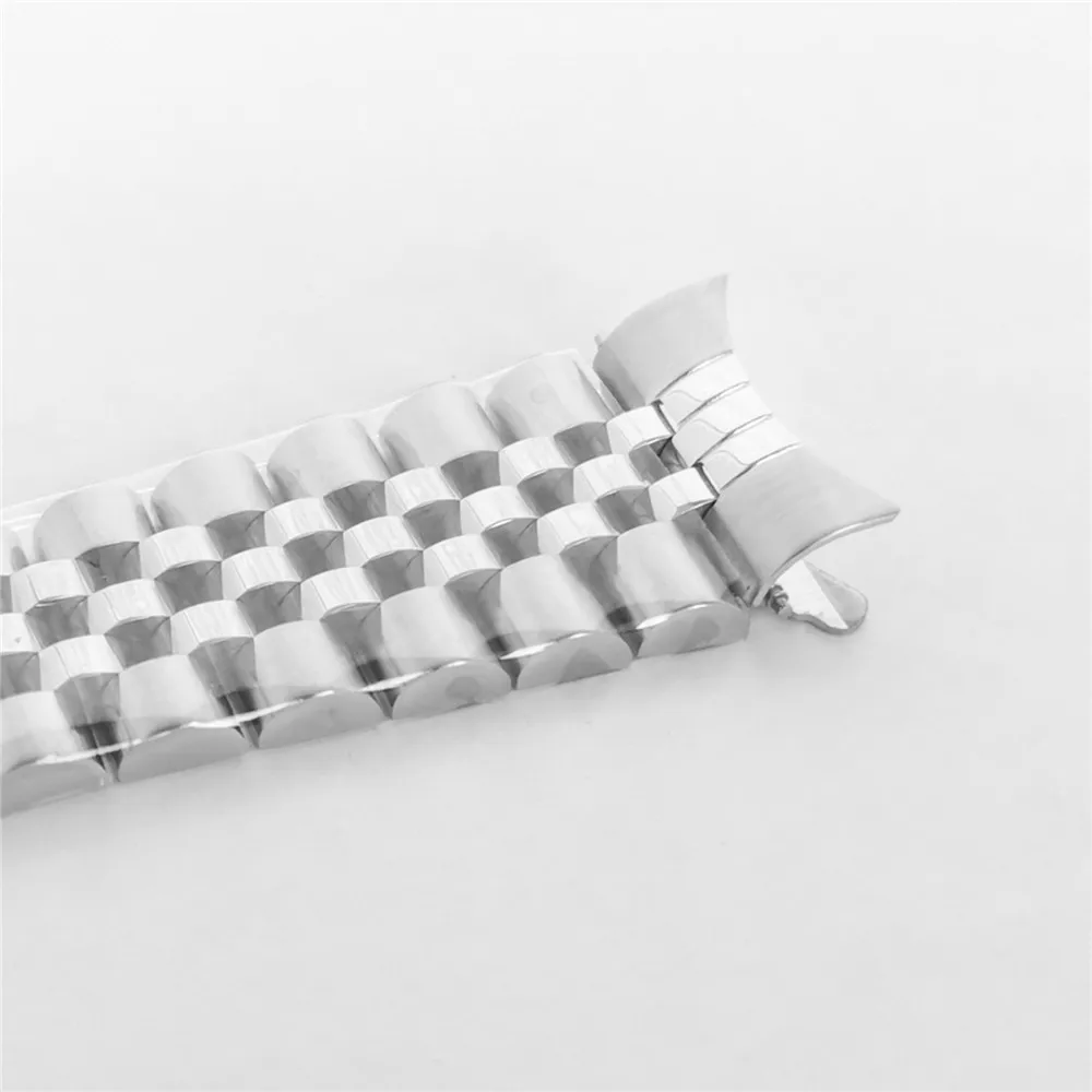 Stainless Steel Watch Strap 20mm, Watchband Bracelet for Vintage Case Watch Modification Part, Full Sand / Middle Polished Band