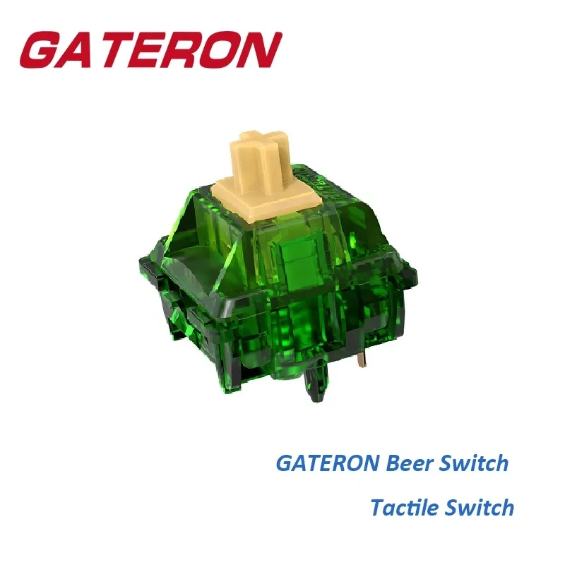 

GATERON Beer Switch Tactile 5 Pin SMD RGB Green DIY Customized Hotswap Mechanical Keyboard Pre Lubed for GK64 GH60 GMK67