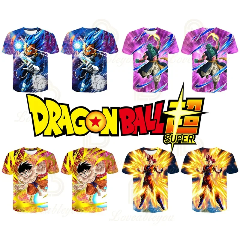 Zamasu 3D Dragon Ball Super Summer T Shirt T-Shirt Cosplay Costume Frieza Bambini Ragazze Ragazzi Top T Shirt Vestiti Bambini Top
