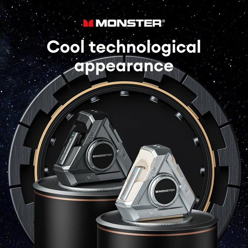 

Наушники-вкладыши с гироскопом Monster XKT22, наушники с низкой задержкой для игр, гарнитура для звонков HD, наушники с аккумулятором большой емкости
