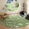 New Chinese Style Round Carpet Thickened Study Anti-slip Mat Light Luxury Carpets for Living Room Home Bedroom Decor Retro Rug 3