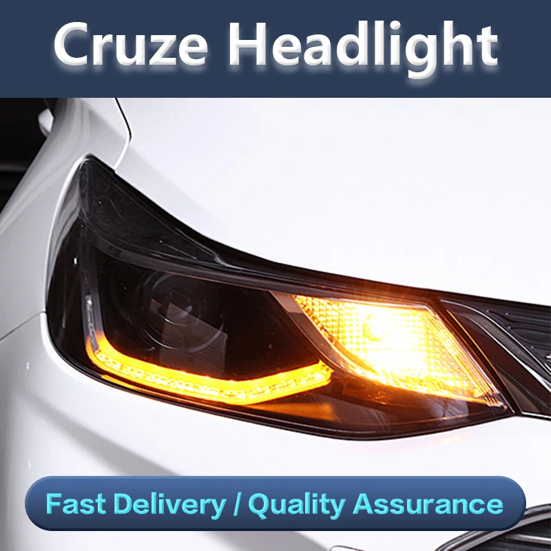 

Car Styling Head Lamp for Chevrolet Cruze 2017-2020 Headlights New Cruze LED Headlight