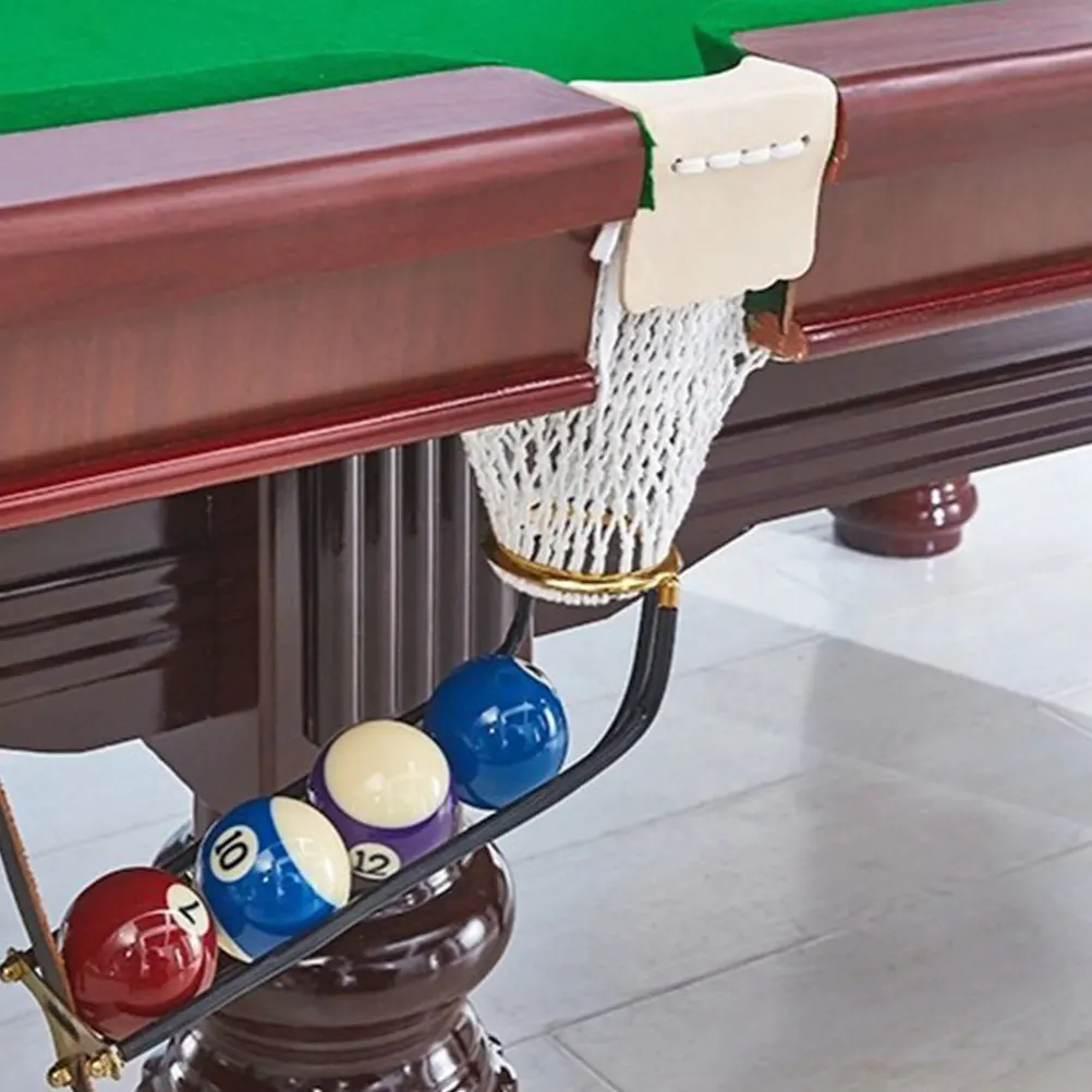 Billiard Pool Table Bag Billiard Storage Basket Snooker Mesh Pocket Replacement Billiards Accessories