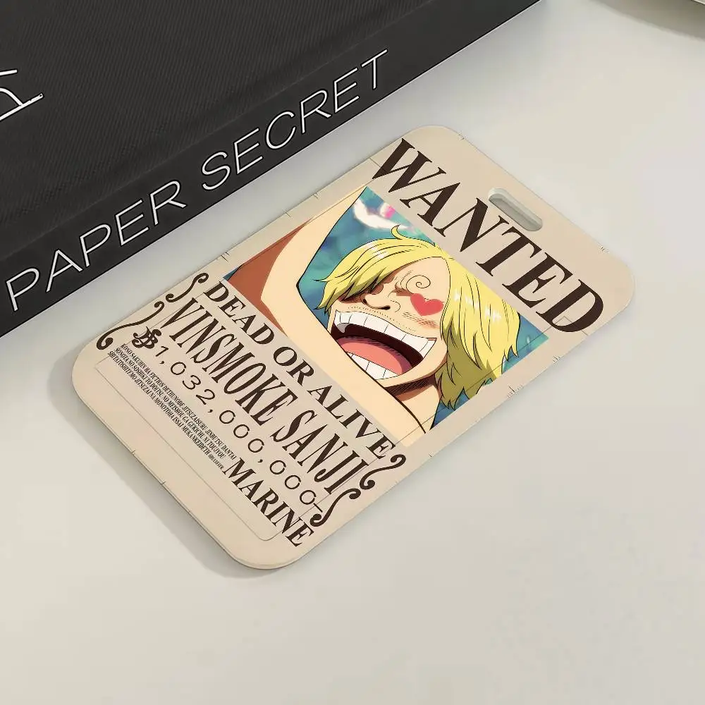 Anime ONE P-PIECE Wanted Poster lustiger Kartenhalter für Transport-, Arbeits-, Ausweis-, Studenten- und Menschkarten – Detail 5