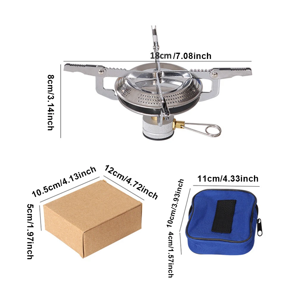 Portable Aluminum Gas Stove for Camping Hiking