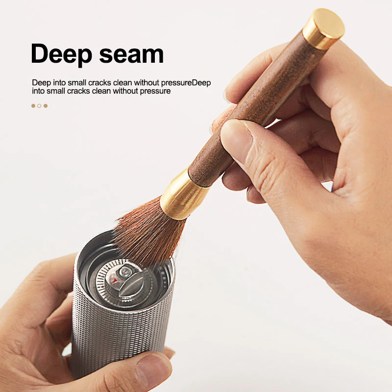 Coffee Grinder Cleaning Brush Wooden Handle Espresso Brush Dusting Coffee Powder Home Kitchen Tool