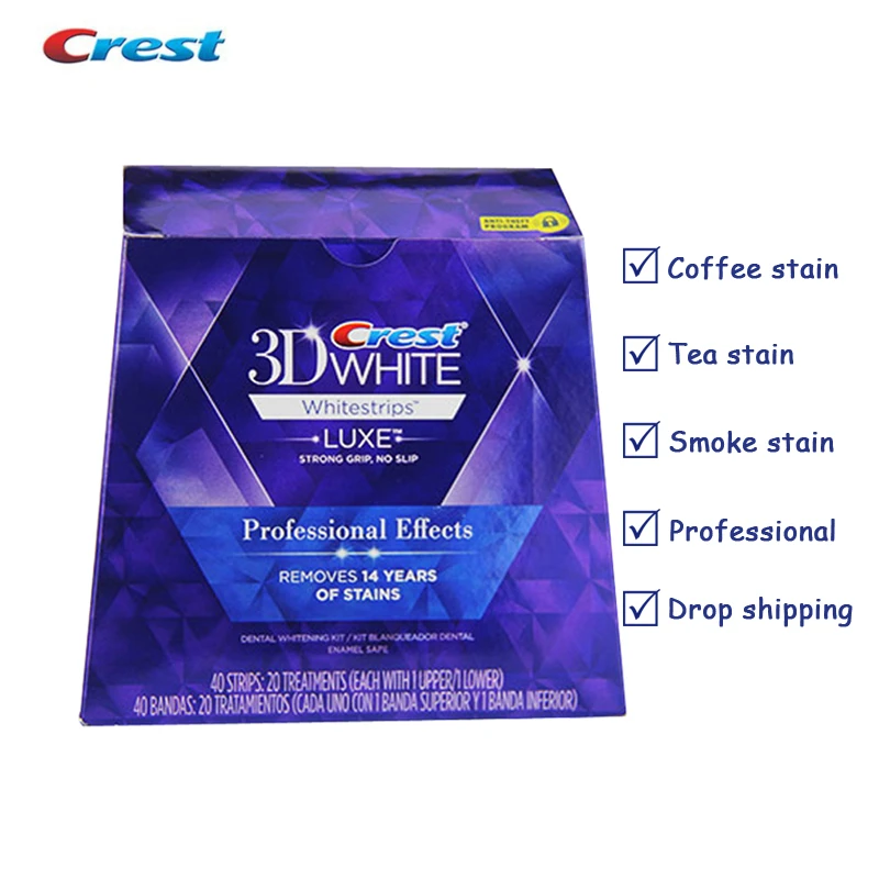 Crest 3d Teeth White Strips Luxe Effects Teeth Whitening Strips