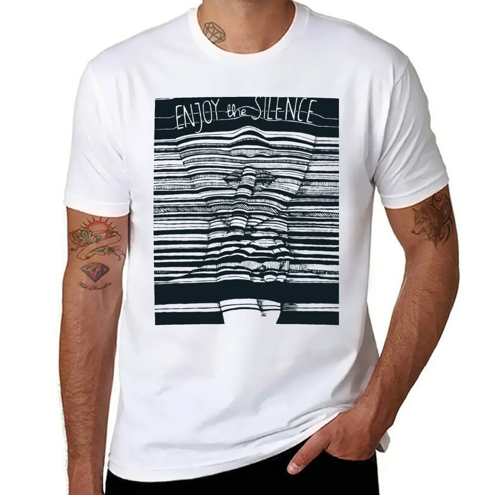 

Enjoy the Silence T-shirt plain quick-drying animal prinfor boys Men's t shirts