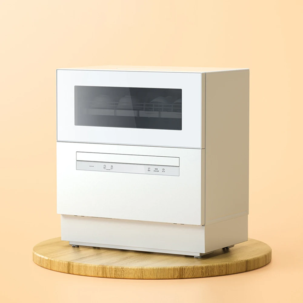 Fully Automatic Intelligent Drying and Sterilization Desktop Dishwasher Dishwashing Free Installation 6 Sets 550*344*598mm 6