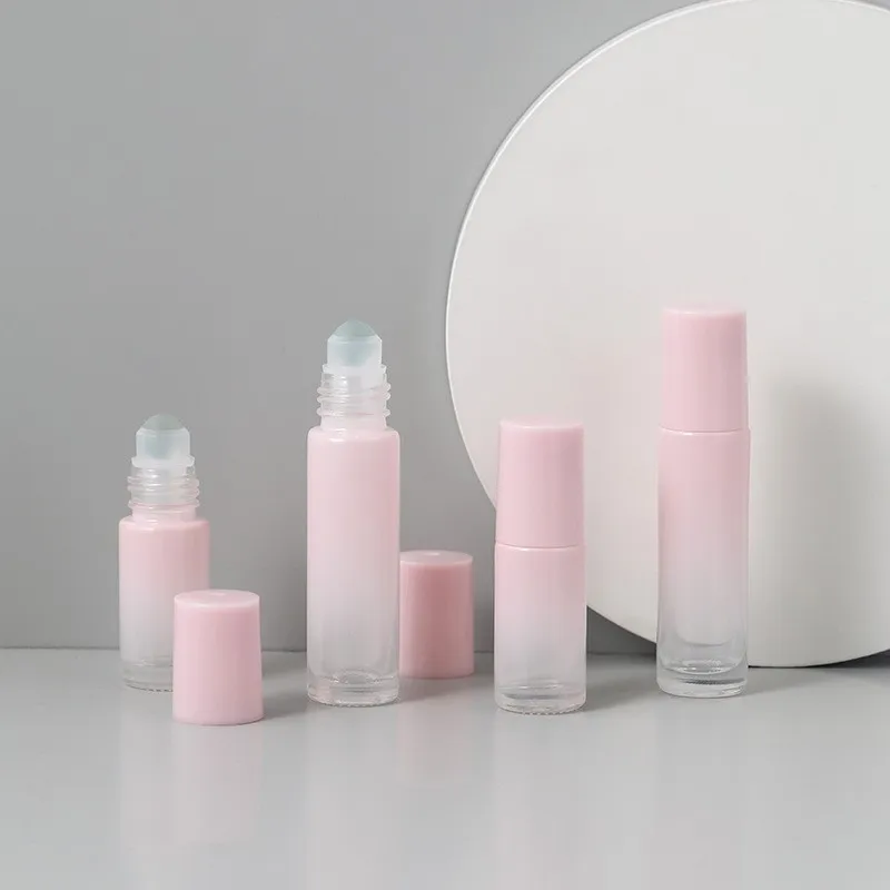 

100PCS 5ml 10ml Empty Perfume Roller Ball Bottle On Liquids Oil Container Refillable Bottles Portable Mini Storage Bottle