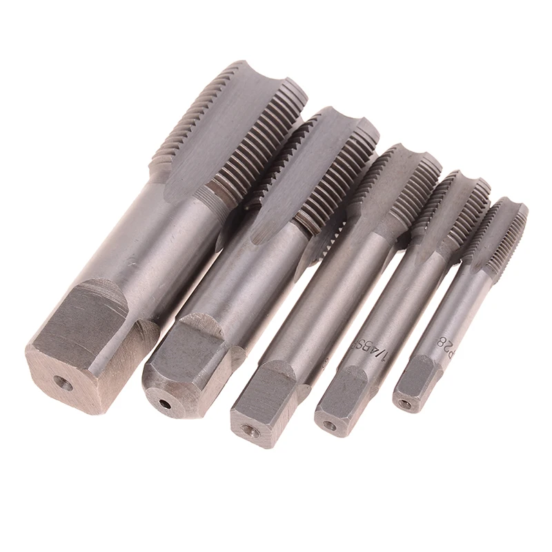 *1Pc 고품질 G1/8 1/4 3/8 1/2 3/4 HSS 테이퍼 파이프 탭 BSP 금속 나사산 절삭 공구