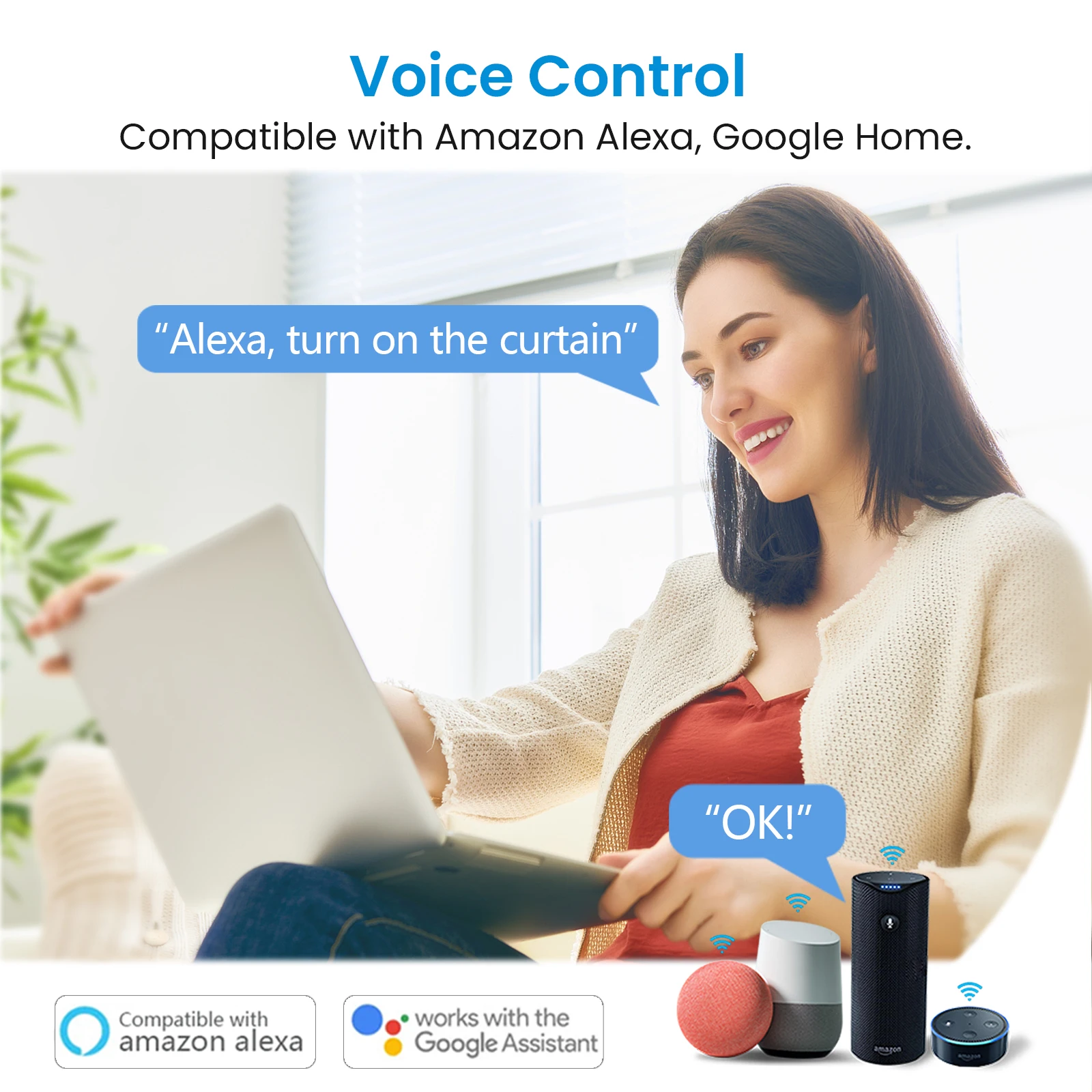 LoraTap Tuya Smart Life Vorhang Jalousien Rollladen Schalter Relais Modul App Fernbedienung Arbeiten mit Alexa Google Assistant – Detail 5