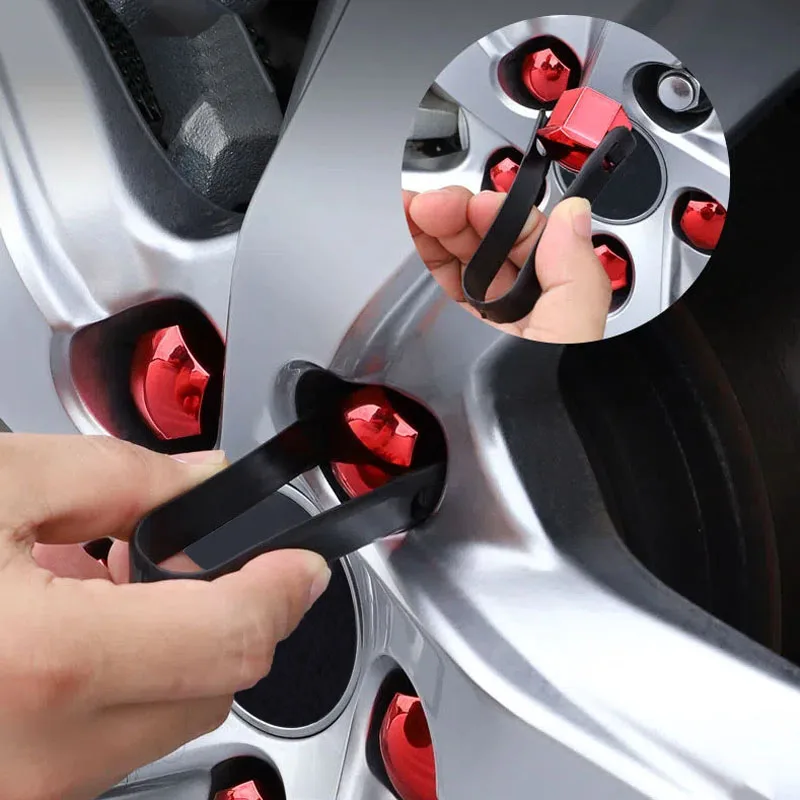 Wheel Nut Caps Car Wheel Tire Nut Caps 20Pcs/set 17/19/21mm Auto Tyre Hub Anti-Rust Dustproof