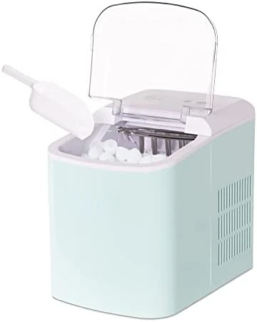 

Ice Maker Machine - Automatic and Portable - 26 Pounds in 24 Hours - Ice Cube Maker - Ice Scoop and Basket - Ideal for Iced Coff