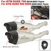Slip On For KTM DUKE 790 890 890R DUKE790 2018 - 2023 Motorcycle AT2 Exhaust Escape GP Muffler Moto DB Killer Middle Link Pipe