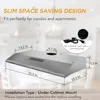 Under Cabinet Range Hood 36 inch with Ducted/Ductless Convertible, Slim Kitchen Stove Vent Hood, LED Light, 2