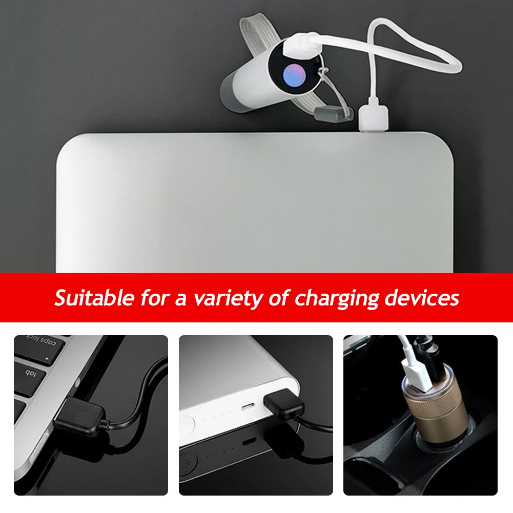 Description Picture 4 of itemMini Telescopic Zoom Flashlight Portable 3 Mode Torch Rechargable Pocket Flashlight Outdoor Night Emergency Camping Torch Lamp