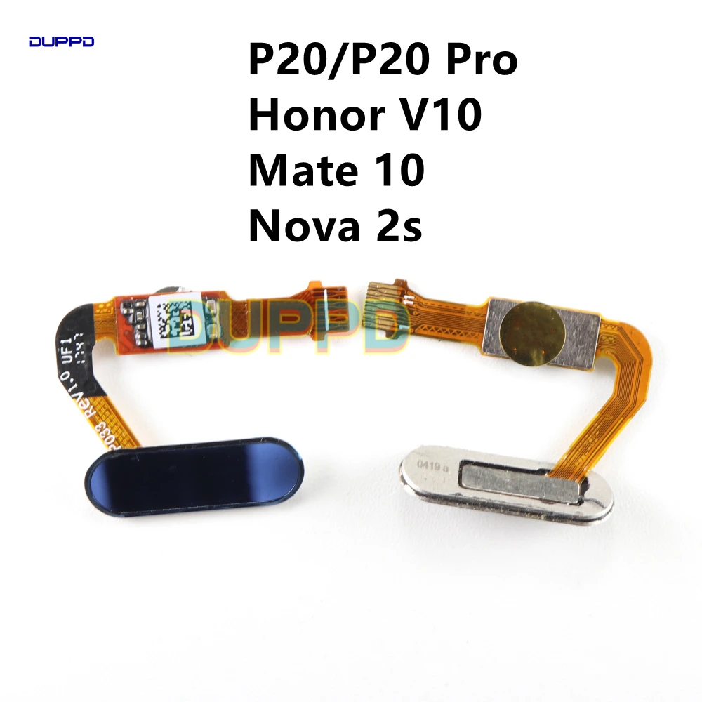 Capteur D'empreinte Digitale Bleu Pour Huawei Honor View 20 - Pièce D'origine - Occasion En état Fonctionnel