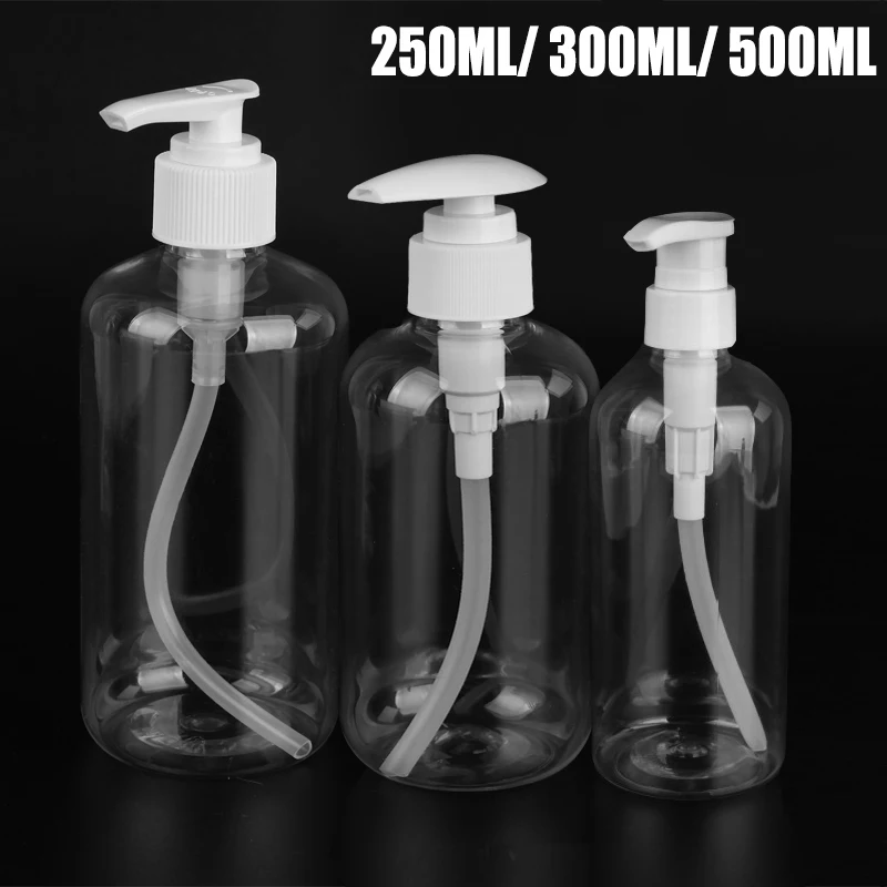 

250mL/300mL/500mL Lotion Refillable Bottle Pump Empty Bottles Shampoo Container Soap Mousses Liquid Cosmetic Pressed Bottles