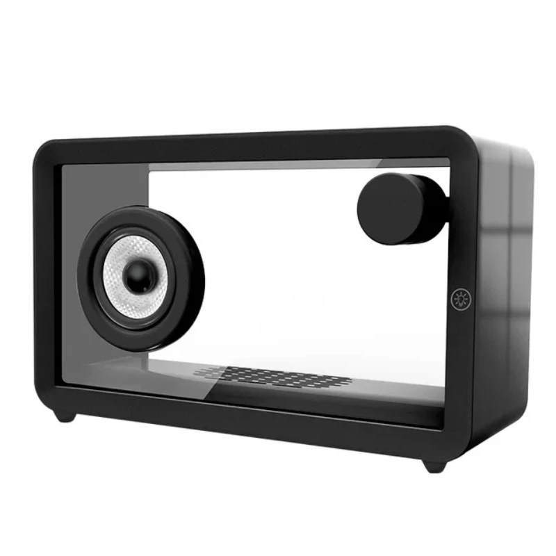 

Simple Transparent Speaker Niche Designer Wireless Bluetooth Subwoofer RGB Light AUX Audience Computer Multi-function Sound Box