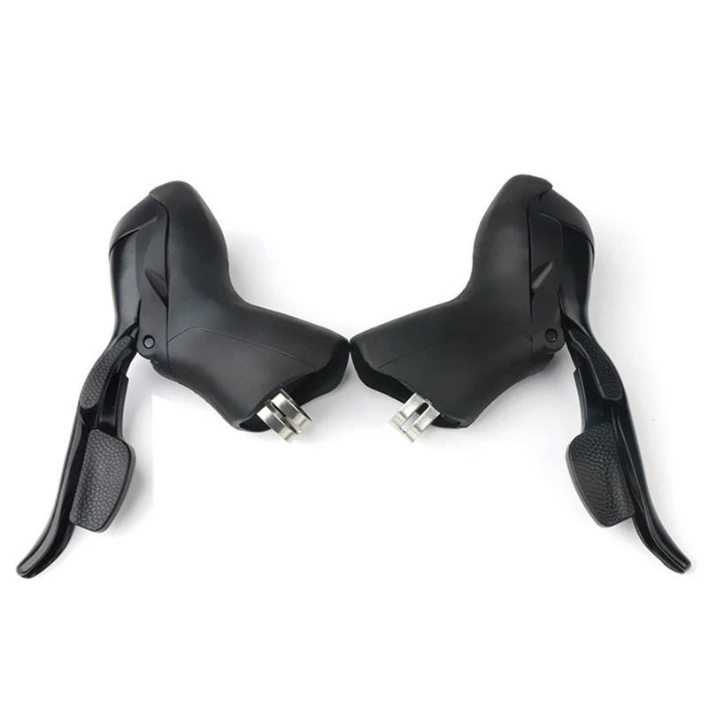 A74K-Bike Shifter Dual Control Levers 3 X 8 Speed Trip Shifters Road Bike Shift Lever Compatible For Shimano STI Lever Set