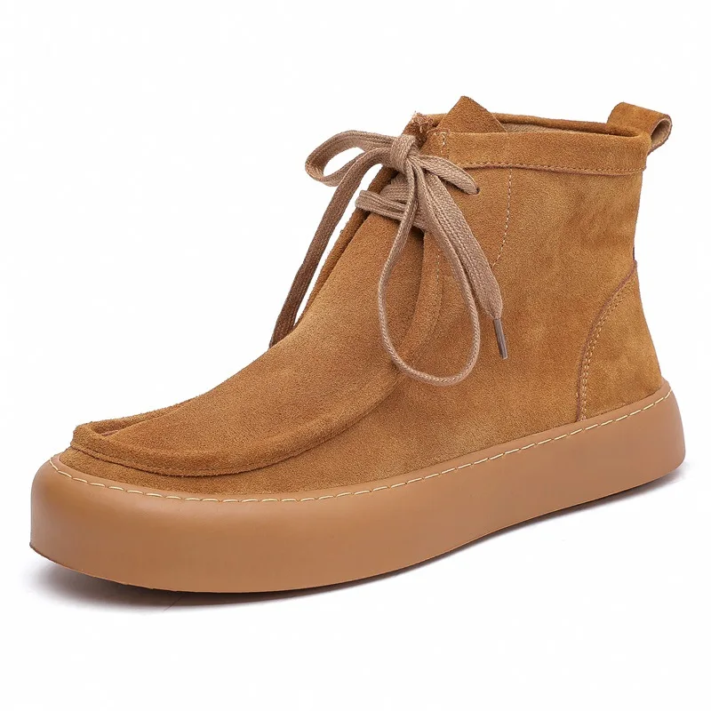 

Suede Man Safety Boot Men Ankle Botas masculinas zapatos hombre Coffee handsome Men's Casual Sneaker