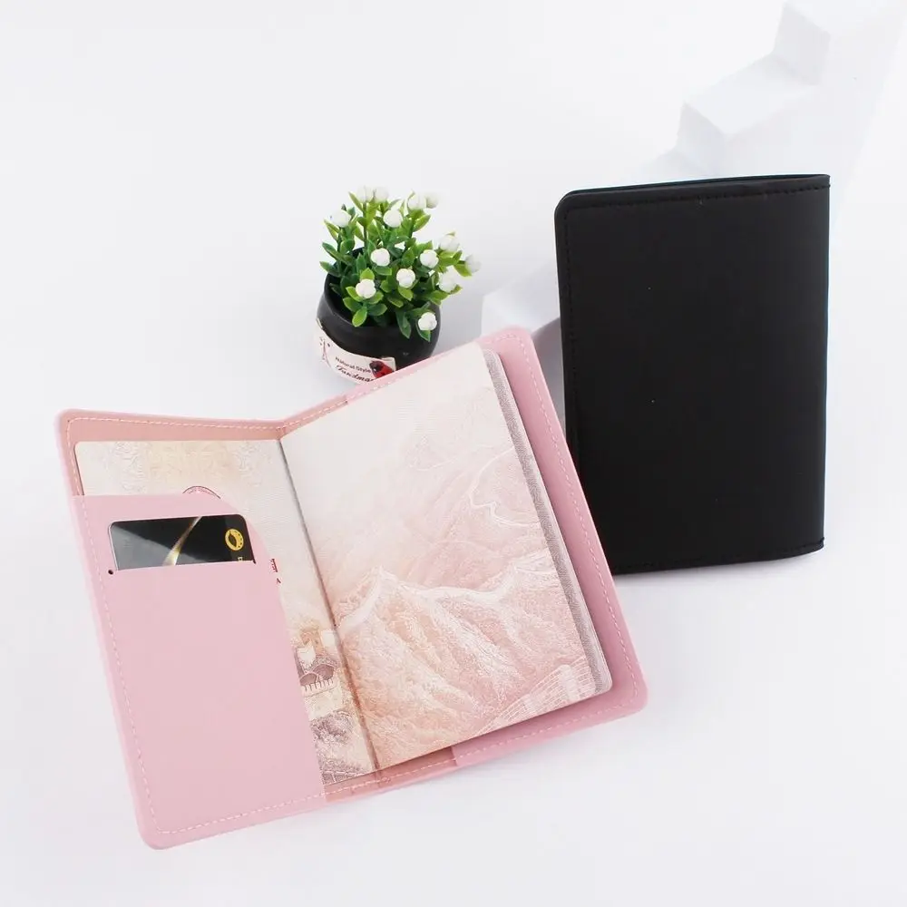 

Airplane Check-in PU Leather Certificate Storage Bag Passport Protective Cover Passport Holder Travel Accessories PU Card Case