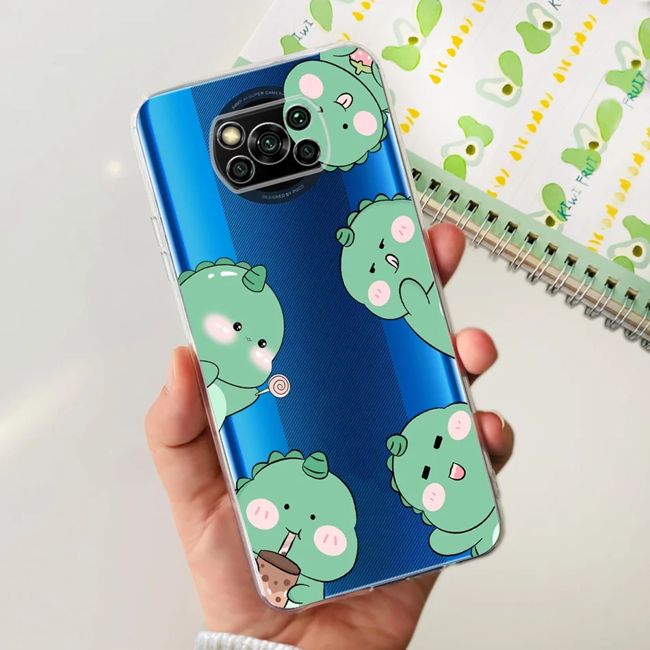 Cute Painted Soft Silicone TPU Bumper Phone Back Cover