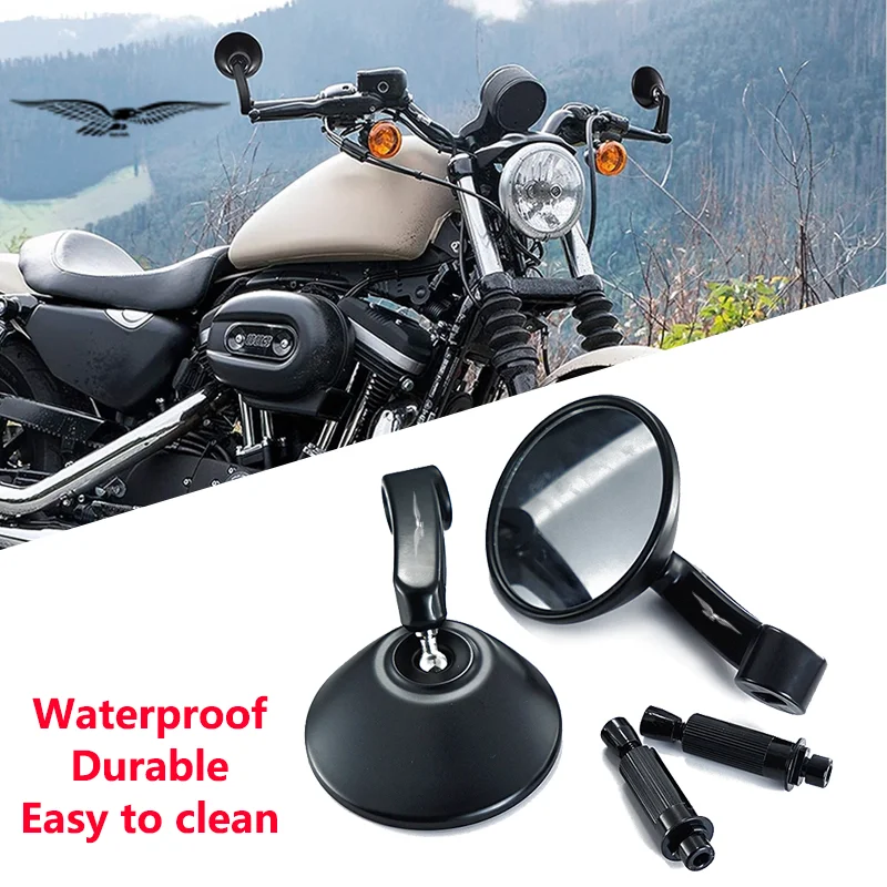 

For Moto Guzzi Breva 850 1100 1200 GRISO BREVA 1100 NORGE 1200 GT8V BREVA Universal 7/8'' 22mm Handle Bar End Rearview Mirror