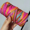 300g T-shirt Cotton Yarn For Knitting DIY Soft Wool Crochet Bag Blanket Cord Section Dyed Rainbow Weaving Thread Puffy 150 Meter 3