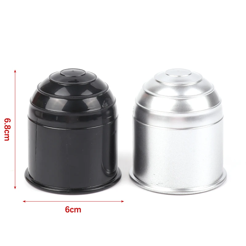 1PCS Car Vehicle Auto Tow Bar Ball Cover 50mm Simplicity Plastic Prevent Grease and Dirt Cap Hitch Caravan Protection Universal